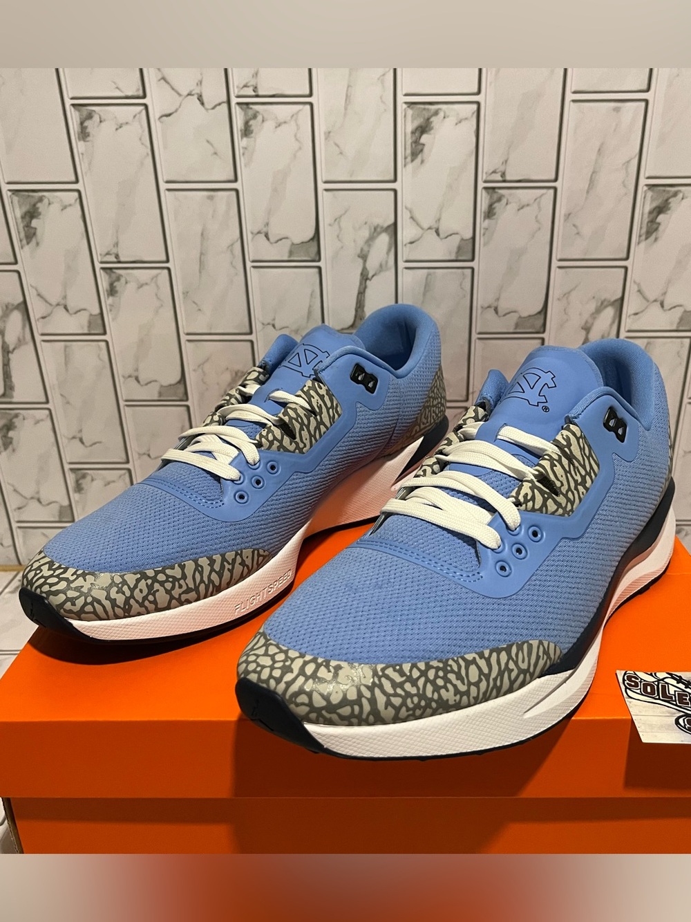 New Nike Air Jordan Racer 89 PE Player Exclusive Training Shoes UNC Tarheels Men - Picture 4 of 14